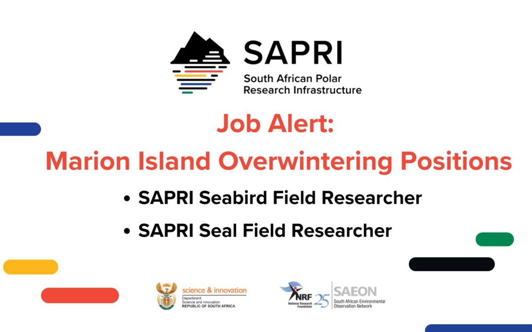 Job Alert:  Marion Island Overwintering Positions